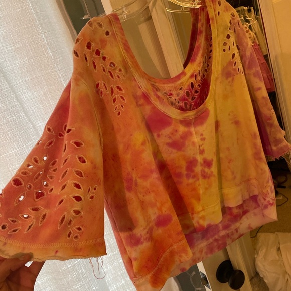 Free people boxy-fit sweatshirt top (reversible) - Picture 2 of 6